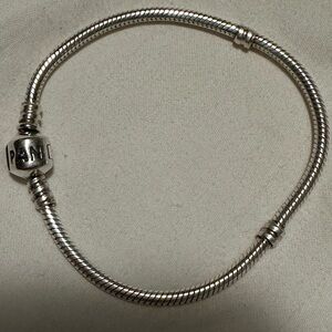 Pandora Silver Snake Chain Charm Bracelet